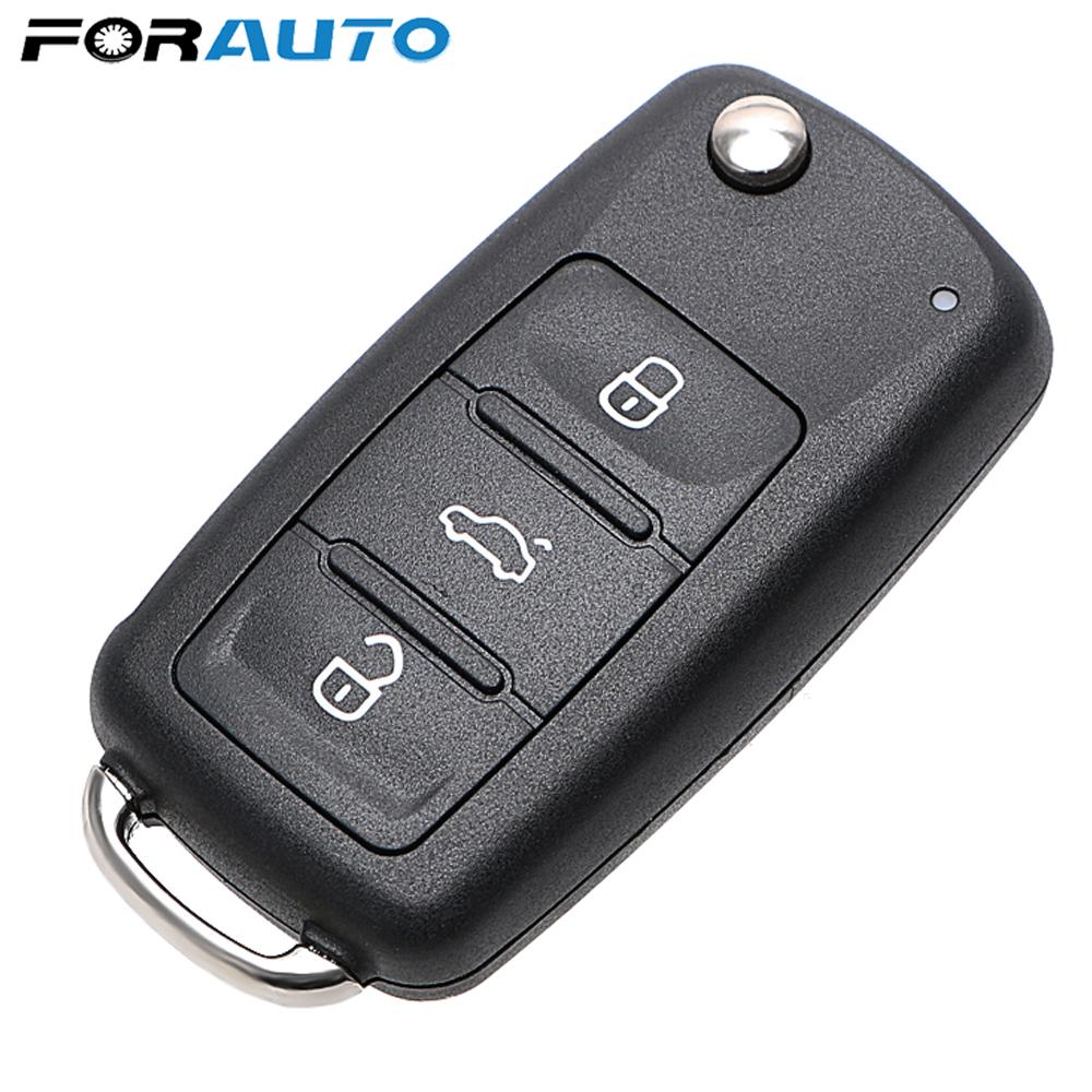 3 Buttons Car Key Shell Remote Flip for Beetle/Caddy/Eos/Golf/Jetta/Polo/Scirocco/Tiguan/Touran/UP VW Blank Keys Cover Case