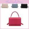 Modern Minimalistic Small Square Crossbody Bag For Women In Black White Blue And Vibrant Fuchsia Color