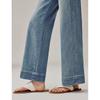 INMAN Retro Side Slit Cropped Straight Jeans for Women