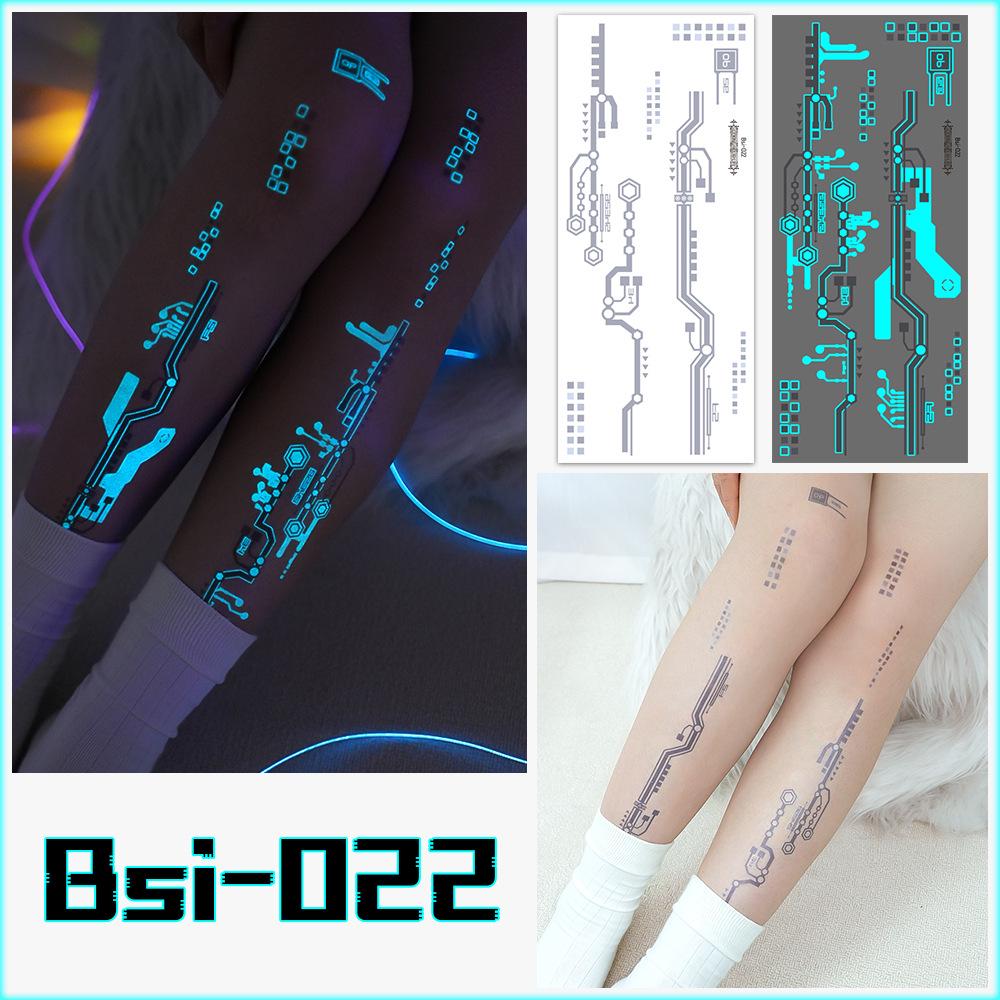 Glow Lightning Veins Kpop Girl Group Waterproof Temporary Tattoo Stickers