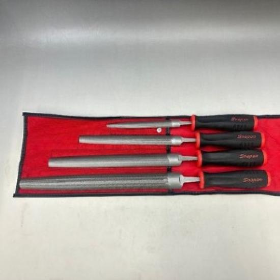 

Snap-on SGHBF400A Coarse grit semi-round file, red, set of 4