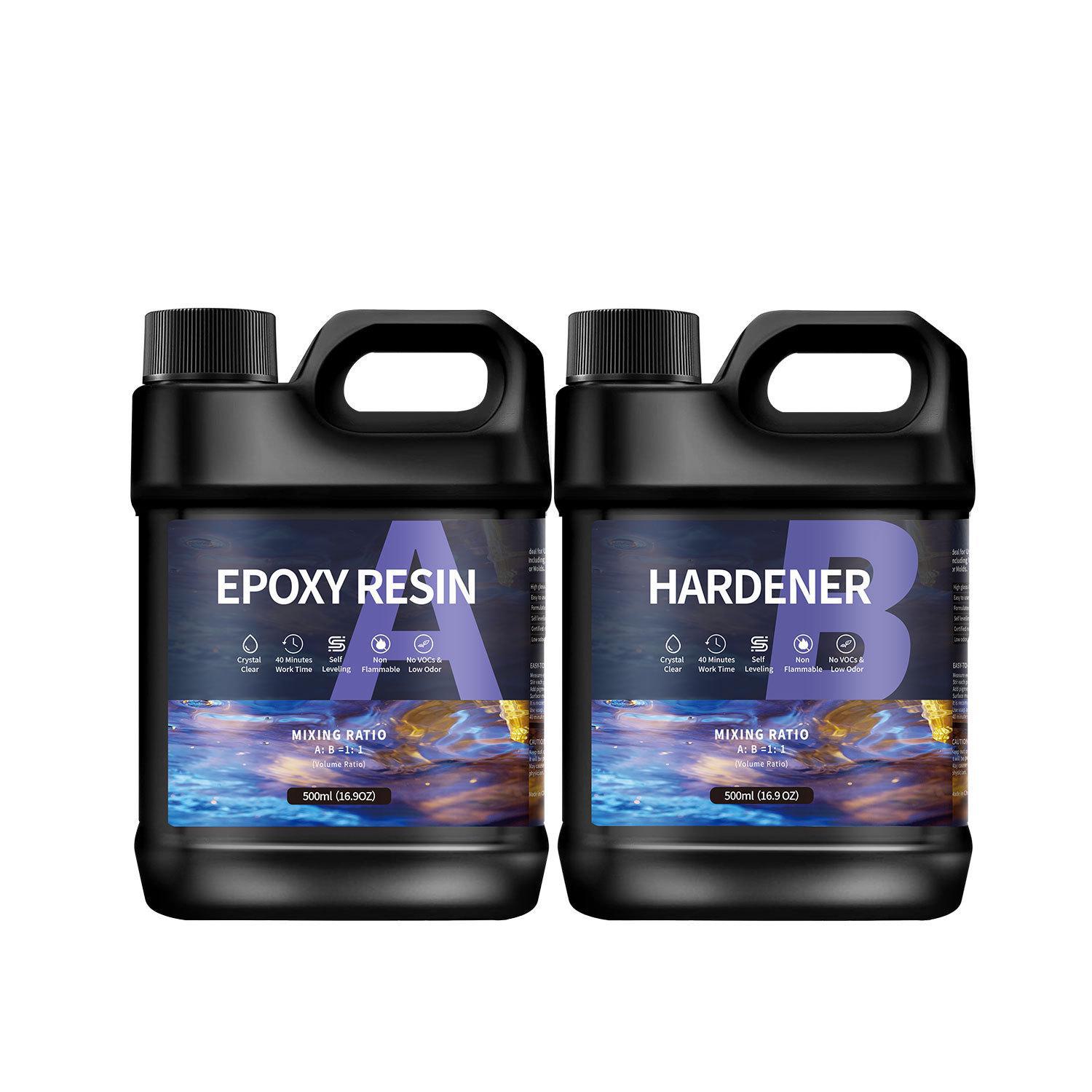 

Чорний галон прозора епоксидна смола AB Crystal Glue 1:1