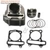 Scooter 63mm 4 Valve 4V Racing Big Bore Cylinder Kit For GP110 GY6 125cc 150cc Upgrade To 200cc 152QMI 157QMJ 4T