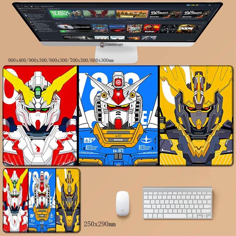 900x400 Gundam Mouse Pad Varmilo Keyboard Desk Mat Gaming Laptop Anime Xxl Pc Gamer Cabinet Gamers Accessories Computer Mousepad