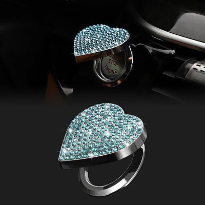 Bling Car Engine Start Button Cover Diamond Interior Crystal