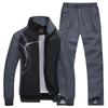 Costume de sport pour homme printemps et automne Veste + Pantalon Absorbant la transpiration Vêtements imprimés tendance