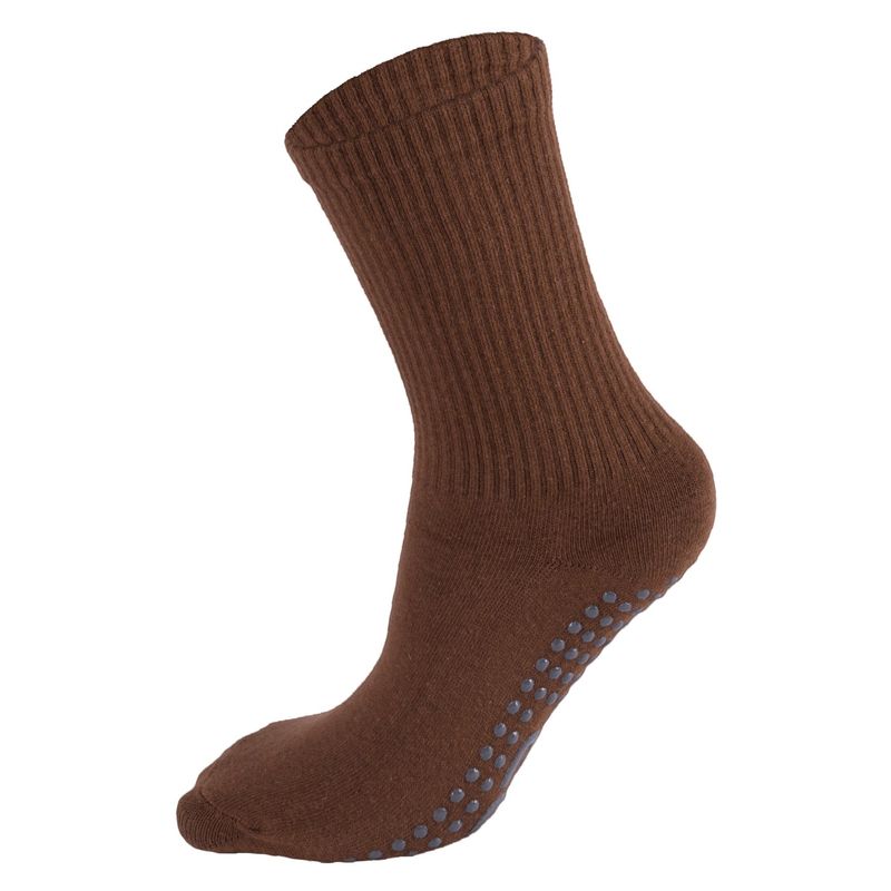 

2023 New Professional All Year Round Indoor Floor Non-Slip Yoga Socks Socks Pure Color Daily Wearable Pure Cotton Socks Bronze