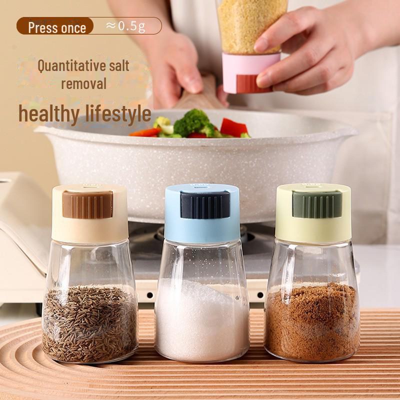 Smart Salt Control Bottle: Kitchen Seasoning & Salt Reduction Jar