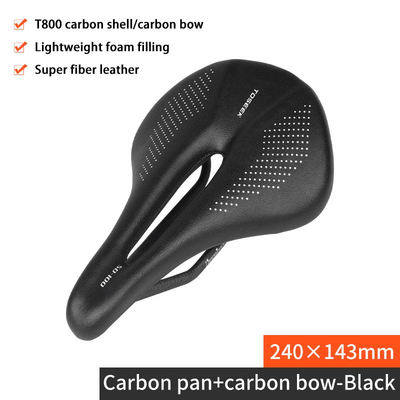 Factory Bike Saddle Carbon Lightweight Carbon Bike Seat Cushion with Ventilation for Mountain Bikes-Safety Design