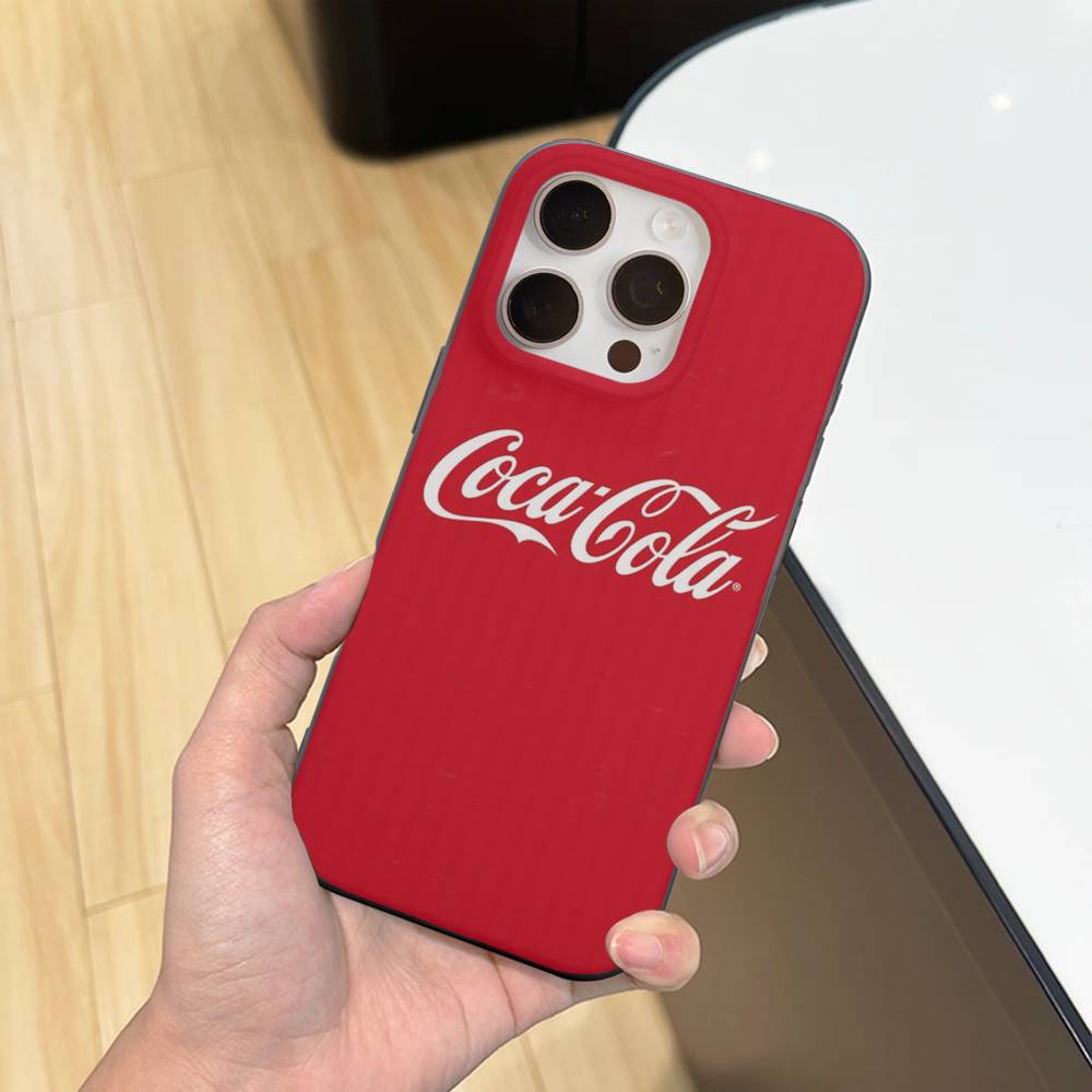 

Логотип C-Coca C-Cola Модный чехол для телефона Для IPhone 11 12 13 14 15 16 17 Pro Max PLUS Pro Волна Гофрированный силиконовый чехол iPhone 15 plus
