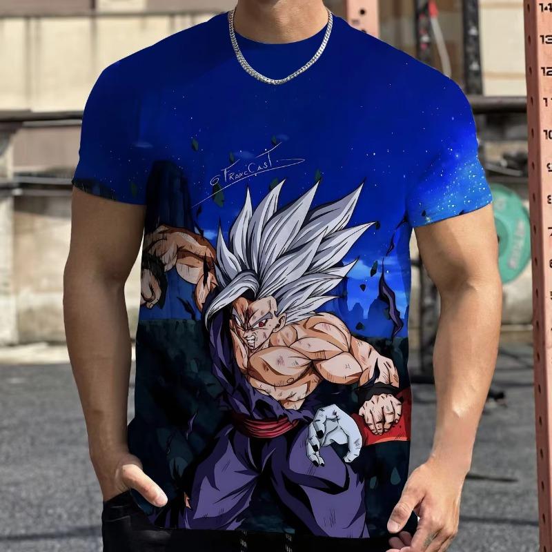 Dragon Ball Super Goku Super Saiyan Blue 3D Print T Shirt Men Kids Summer Short Sleeve