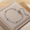  Stainless Steel Beads Chain Bracelets for Women Fashion Basic Bracelets Light Luxury Jewelry Accessories Gift Wholesale