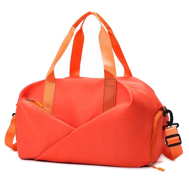 Women's Fitness Sports Bag with Shoe Compartment, Dry/Wet Separation, and Macaron Color for Yoga, Swimming, and Training