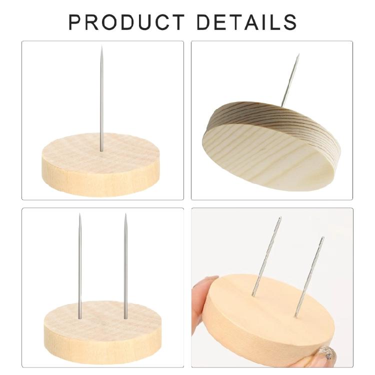 24 Pcs Action Figure Stand Crochet Dolls Stand Double-Needle Support Wood Display Stand for Display