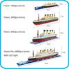 KNEW BUILT Titanic 3D Plastic Model Ship Building Blocks for Adults Micro Mini Bricks Toys Kits Assemble Cruise Boat Kids Gift