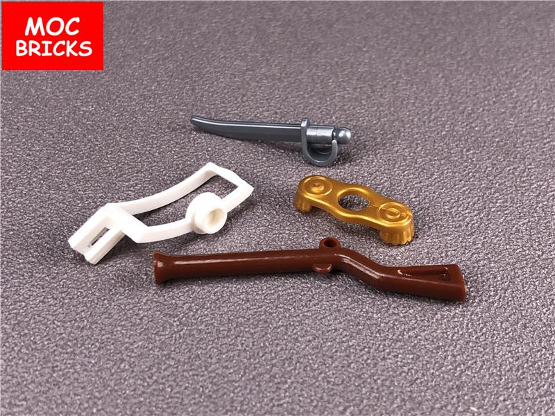 5 Sets/Los MOC Steine Piratensoldat Waffenset 2561 Bausteine DIY Spielzeug für Kinder Weihnachtsgeschenke