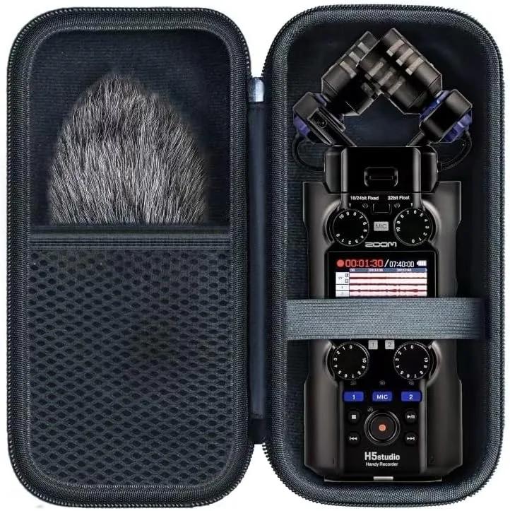 Case, combine * * * with portable microphone recorder Zoom H5studio (only)