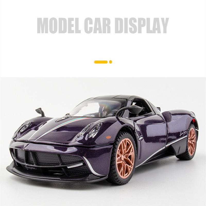 1/32 Scale Pagani Huayra Dinastia Supercar Alloy Diecast Model Car Computer Desktop Ornament High Simulation Model Gift for Friend