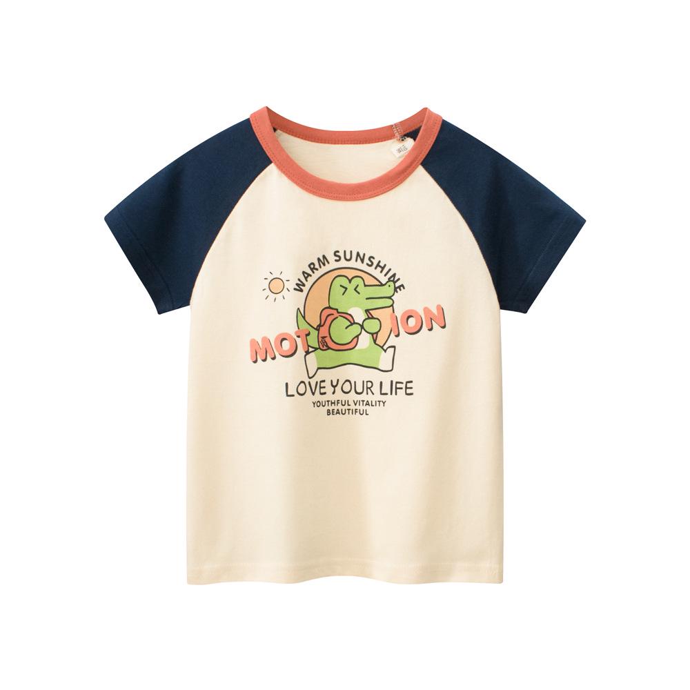 

2024 Summer Baby Girl Cartoon T-Shirt - Children s Short-Sleeve Fashion 130 cm
