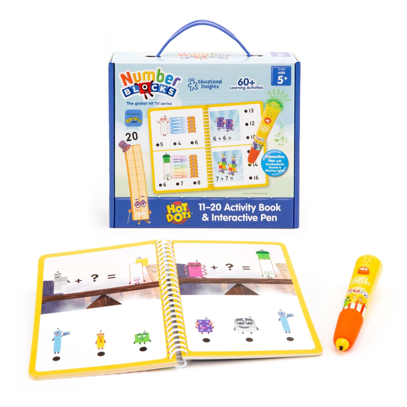 

Книга с заданиями Numberblocks 11-20 и интерактивная ручка, Игра с числами, Голосовая ручка, Обучающая игрушка, EI2551, Оригинал