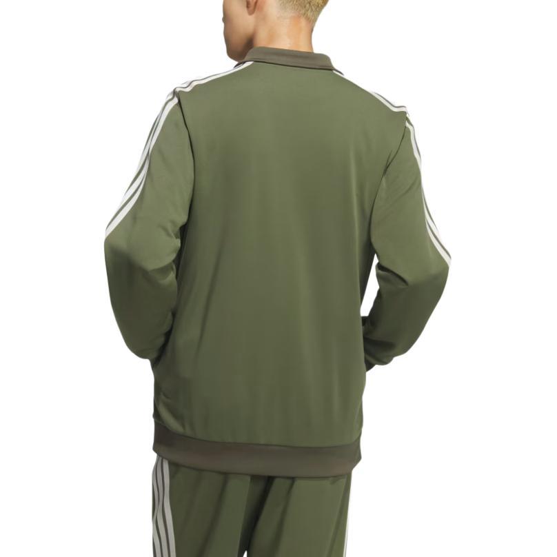 Adidas 3S High Neck Striped Logo Zip Long Sleeve Jacket Men jackets KR6433