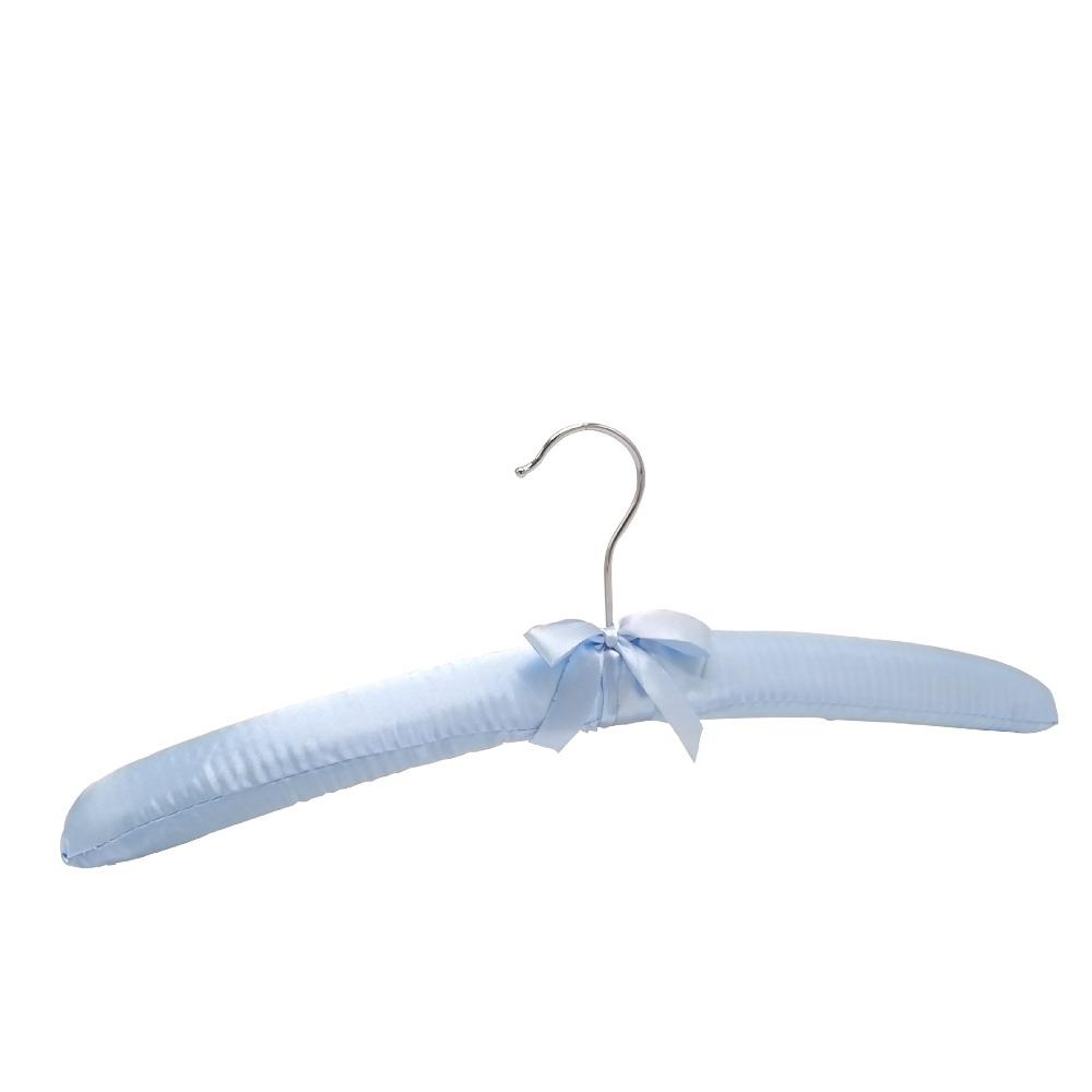 Satin Padded Clothes Hanger Silk Wrapped Coat Jacket Rack Shop Display Hanger
