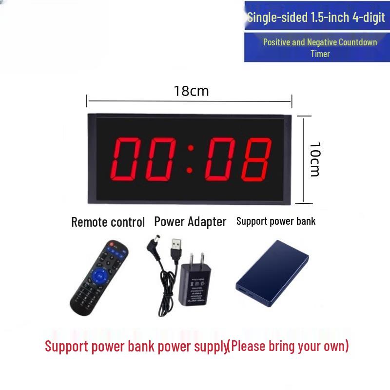Handun 1.5-inch 4-Digit LED Timer with Reminder
