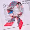 Korean Versatile Four seasons seasons Belt Chain Women's twill Decorative Small Silk Scarf Hair Band Binding Bag Handle Ribbon