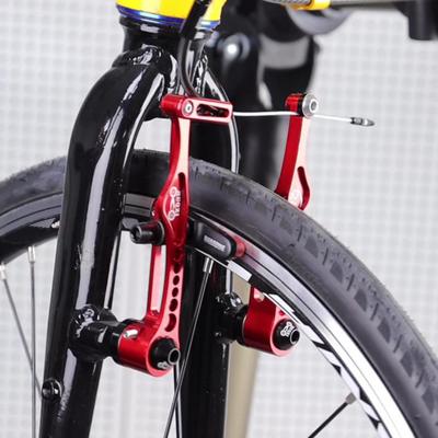1 Set Universal Bike Brake Adjustable Wear-resistant Aluminum Alloy V Brake Caliper for