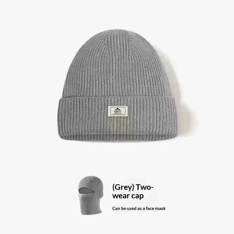 Outdoor Ski Hat Winter Thick Beanie Hat With Fleece Lined For Men Women Winter Solid Knitted Wool Skull Cap For Outdoor Use