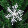 6Pcs Christmas Decorations Snowflake Xmas Tree Pendant Ornament for Home Decor Navidad New Year Party 2025 DIY Gift Accessories