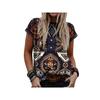 Sommer Geometrie Westlichen Ethnischen Stil T-shirt 3D Drucken Frau Streetwear T Shirts Harajuku Übergroßen Tees Tops Frauen Mädchen Kleidung