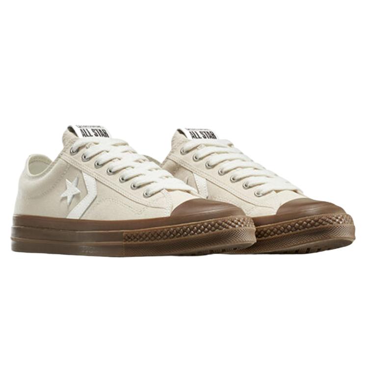 Converse Star Player 76 Gum Sole Comfortable Simple Fit Low Top Skate Shoes Unisex Sneakers Beige A13475C