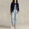 Polo Ralph Lauren Ss23 Solid Color Logo Embroidered Single-Breasted Long Sleeve Knit Sweater Women sweater Blue WMPOSWENDW20116-400
