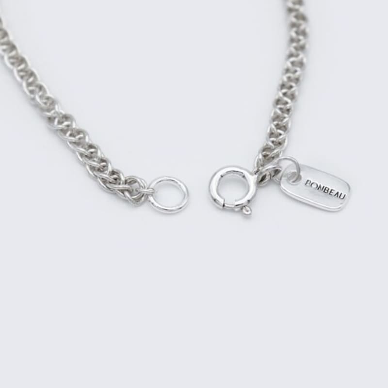 BONBEAU Alan Double Chain Silver Bracelet Alan Double Chain Silver 925 Bold Bracelet