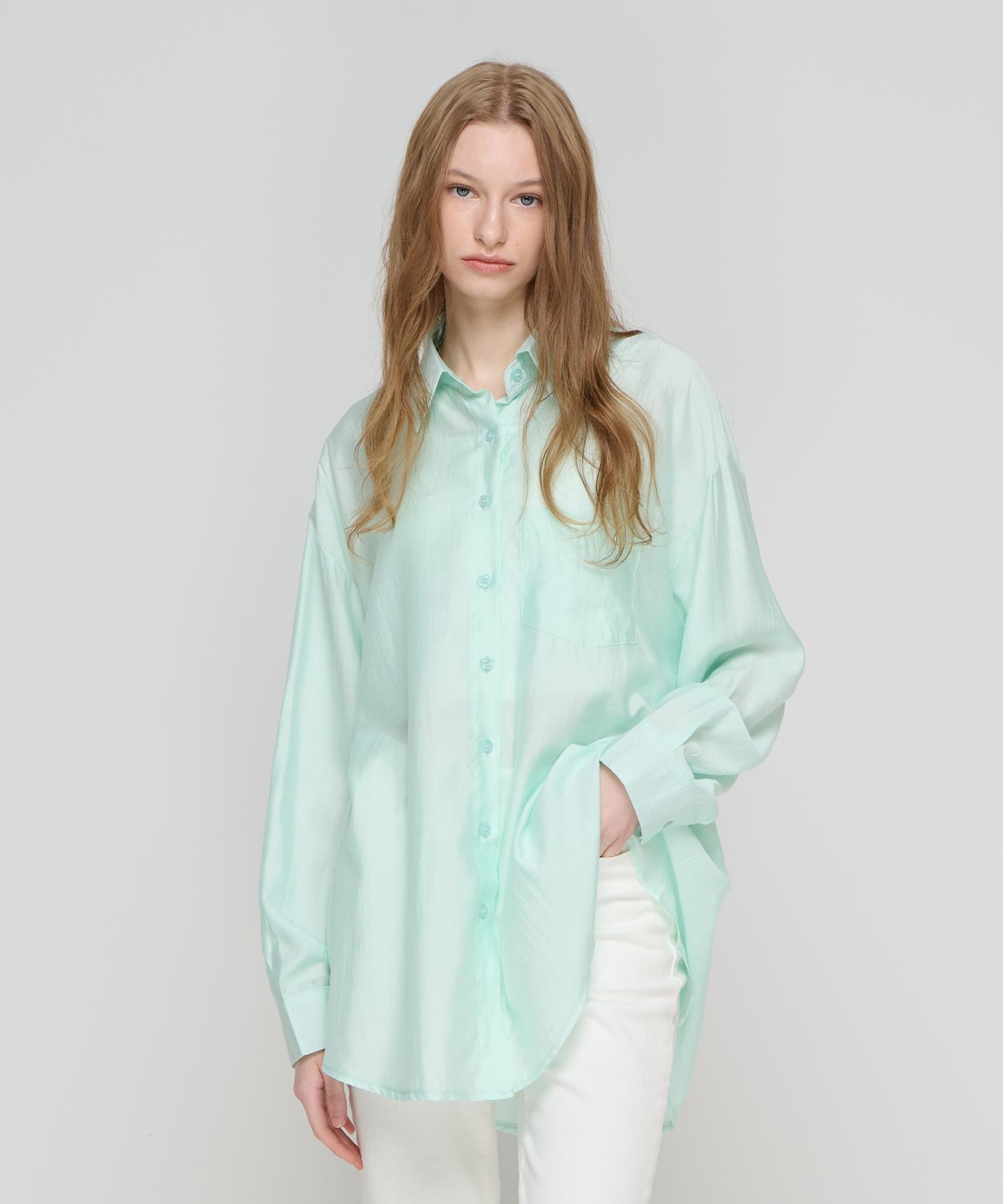 Cargo Bros For Woman Wrinkle-Free Overshirt (Mint) Free