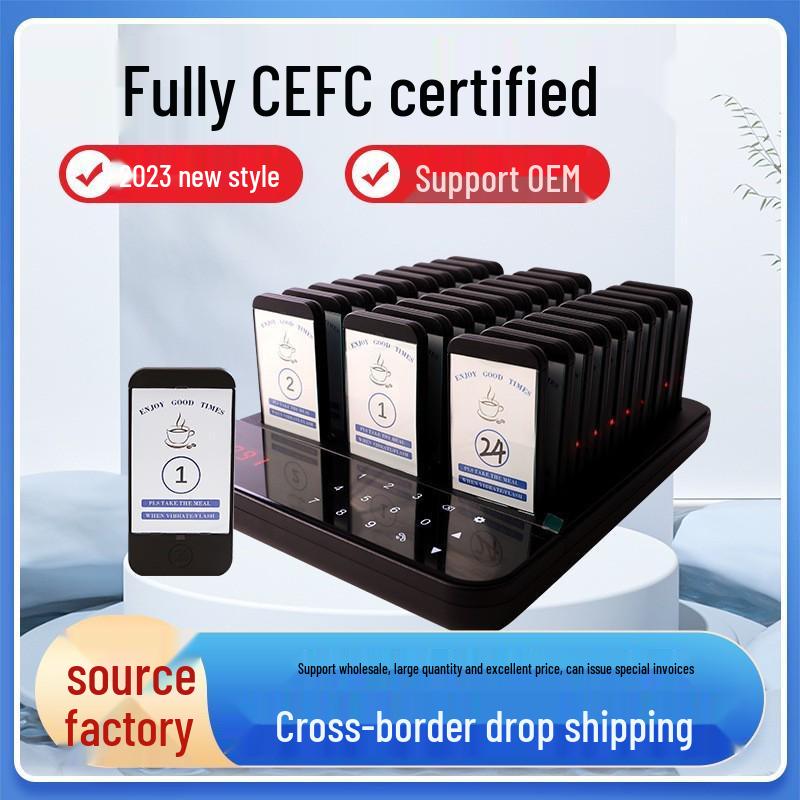 Milk Tea Shop Wireless 16-Unit Paging and Queue System