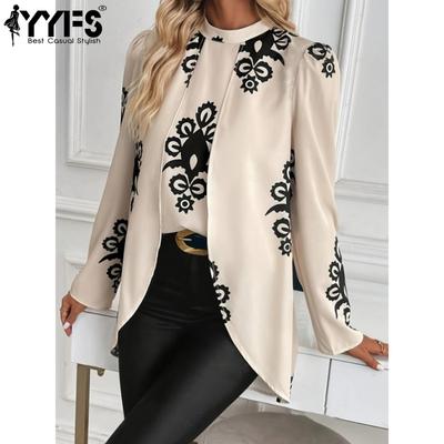 Chemisiers et chemises à manches longues et demi-col roulé pour femme, style décontracté, printemps-automne