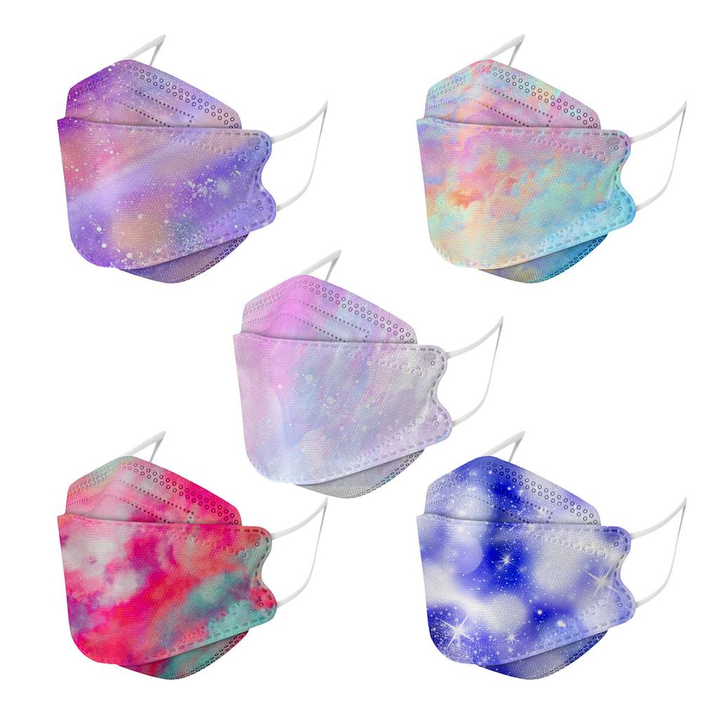 Children's Tie-dye Printing Face Mask Daily Protective Breathable Face Mask