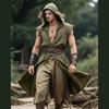 Historical Inspired Sleeveless Cotton Tunics Costume Top Breathable Roleplay Garment For Theater Medieval Themed Parties