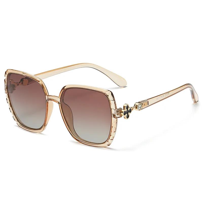Luxury Square Designer Fashion Big Polarized Sunglasses For Women Glasses Brand 2024 Woman Women s Retro Shades UV400 Eyewear