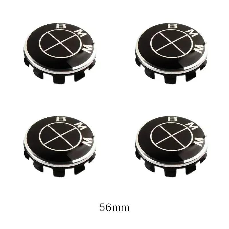 2026 Hot 4pcs 56mm 68mm Car Wheel Center Hub Caps ABS Tire Cover Sticker For BMW M Emblem E46 E36 E34 F10 E90 F30 E60 F30 E53 E30 E92 E87