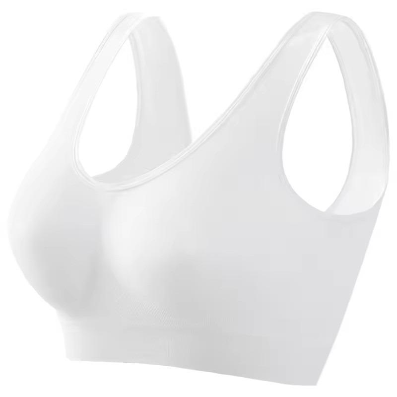 1pcs Women Sports Bra Large Size No Steel Ring Seamless Underwear Removable Chest Pad Runing Sport Yoga Vest Bras