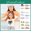 New Ocean Mermaid Fruit Paper Glasses For Children's Summer Party Decorations Colorful Printed Paper Eyewear Prop