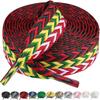 Sneaker Shoe Laces 1.5cm Width Thick Flat Shoelaces for Basketball Tennis Sports Shoes Shoelace Wavy Bread Rope Shoes Strings