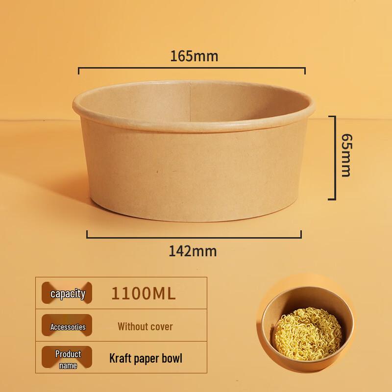 Disposable Eco-Friendly Meal Bowls with Lids
