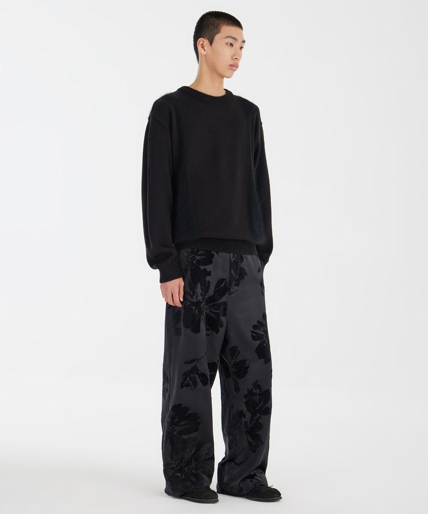 YOUTH Curved Angora Knit - Black