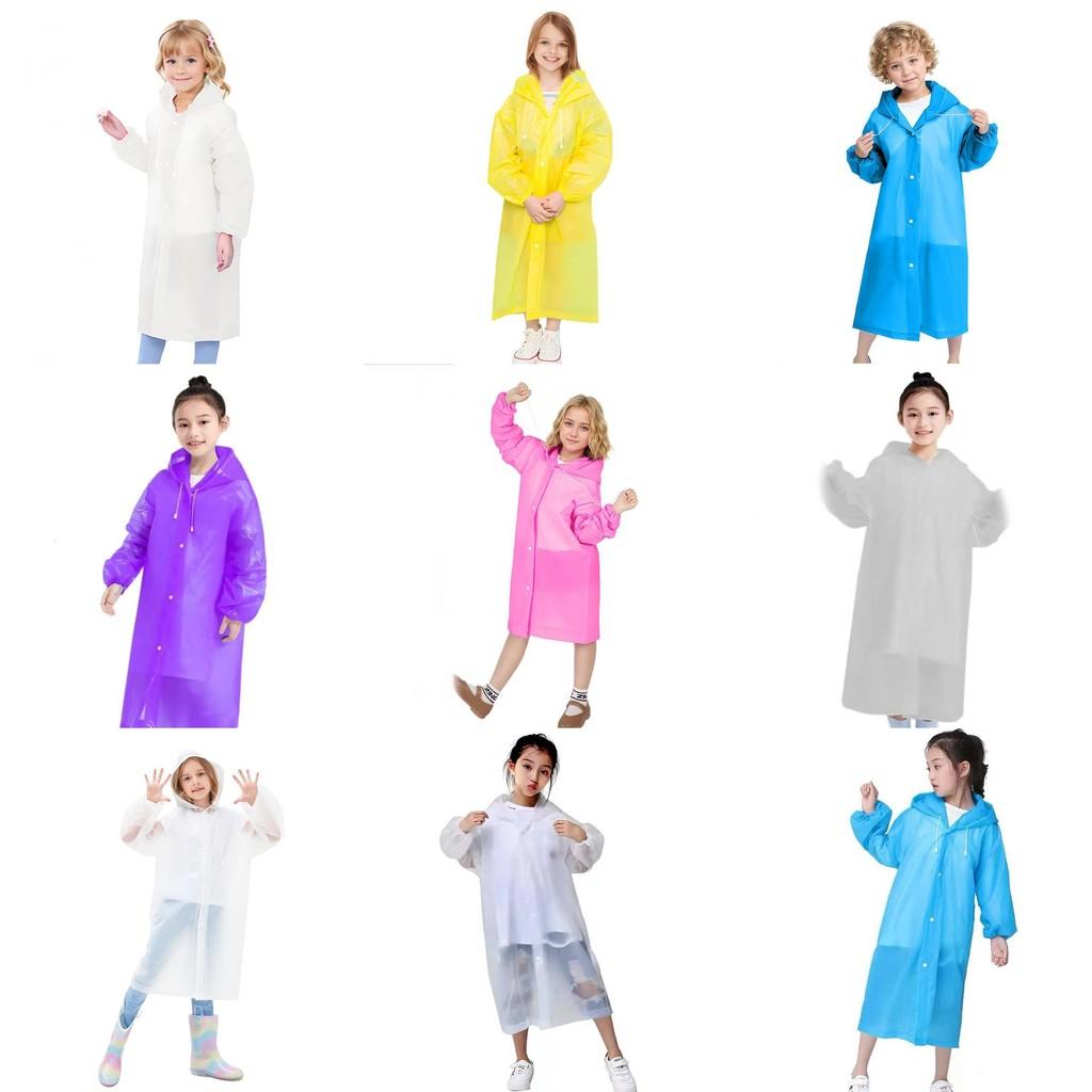 Children Eva Thick Raincoat Waterproof Outerwear For Outdoor Hiking And Travel
