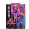 Monster High Clawdeen Wolf Doll Pet Dog Crescent Moon with and Other HRP65 Backpack, Planner, Snacks, Accessories,