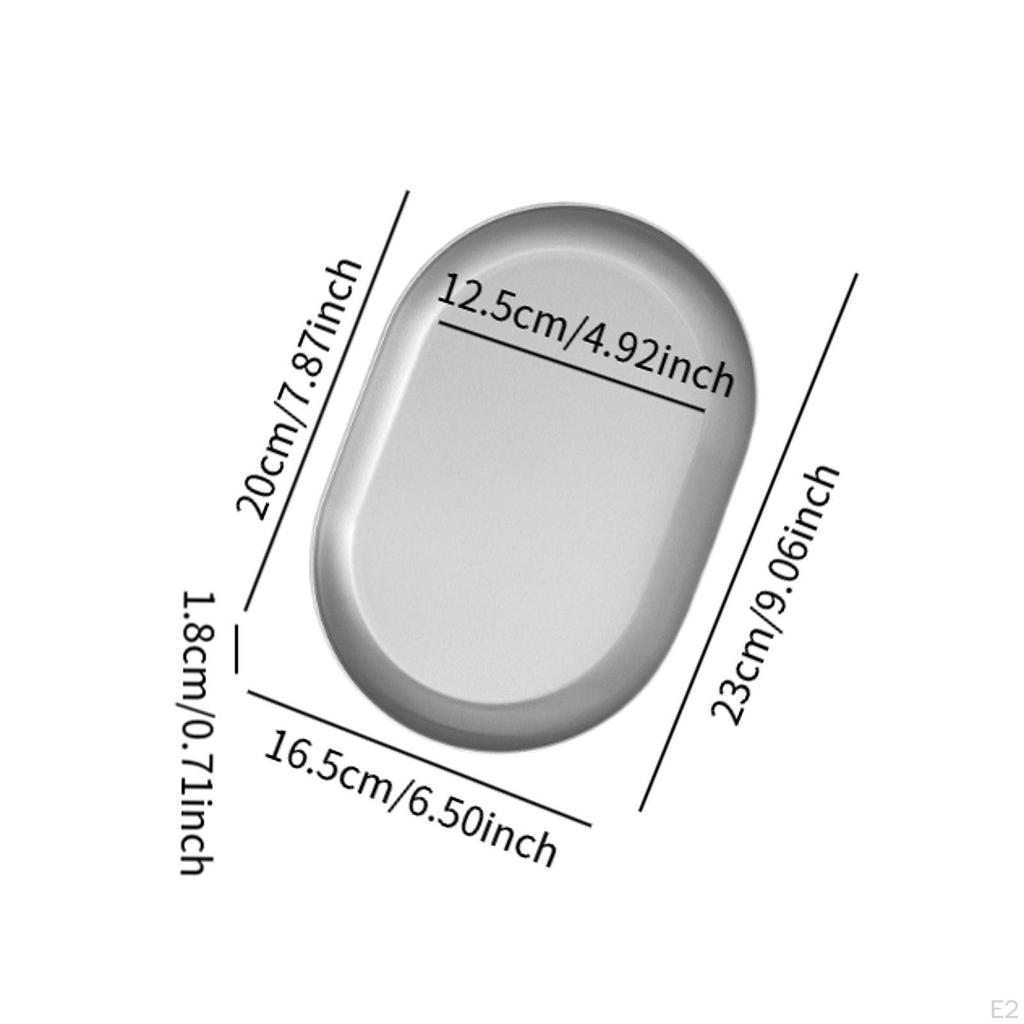 Outdoor Camping Plate, Dinnerware Accessories, Stainless Steel Serving Plate Dinner